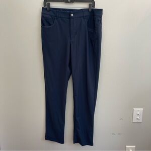 Johnnie-O Pants Mens 34 Blue Navy Cross Country Prep-Formance Performance 34x31